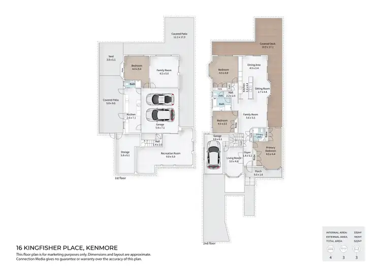 Floorplan of Homely house listing, 16 Kingfisher Place, Kenmore QLD 4069