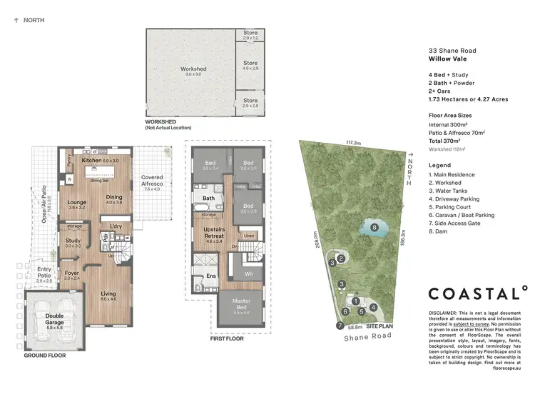 Floorplan of Homely rural property listing, 33 Shane Road, Willow Vale QLD 4209