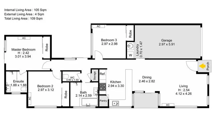 Floorplan of Homely house listing, 1/37 Denning Road, Bracken Ridge QLD 4017
