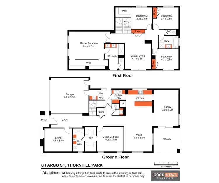 Floorplan of Homely house listing, 6 Fargo Street, Thornhill Park VIC 3335