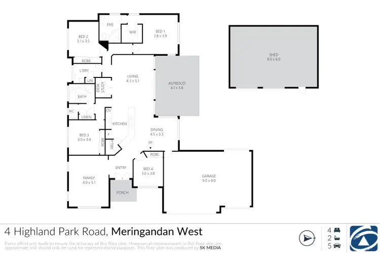 Floorplan of Homely house listing, 4 Highland Park Road, Meringandan West QLD 4352