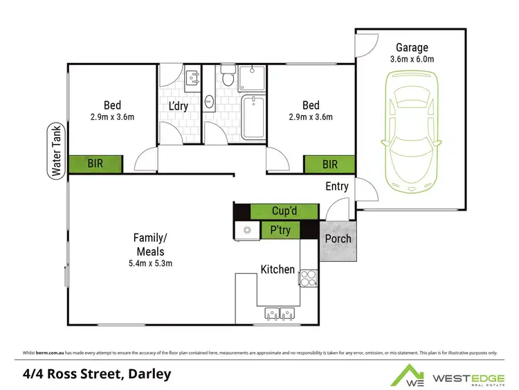 Floorplan of Homely unit listing, 4/4 Ross Street, Darley VIC 3340