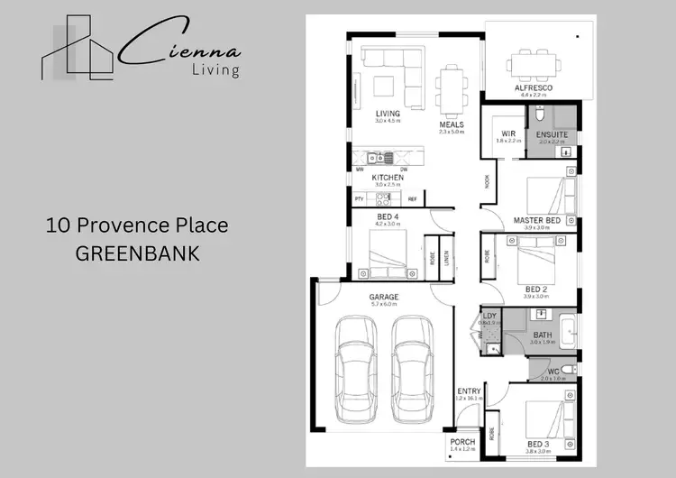 Floorplan of Homely house listing, 10 Provence Place, Greenbank QLD 4124