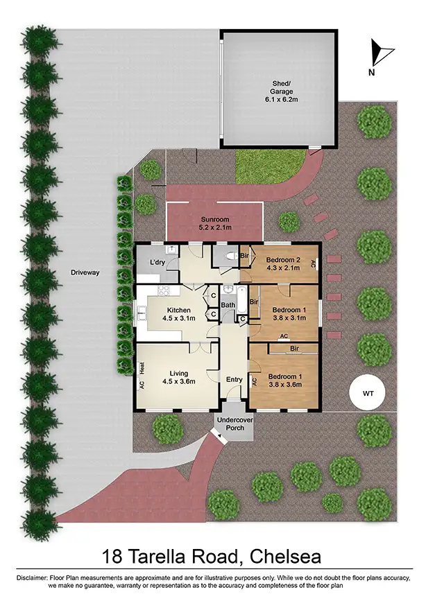 Floorplan of Homely house listing, 18 Tarella Road, Chelsea VIC 3196