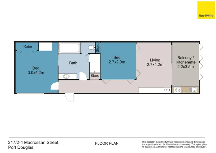 Floorplan of Homely apartment listing, 217/2-4 Macrossan Street, Port Douglas QLD 4877
