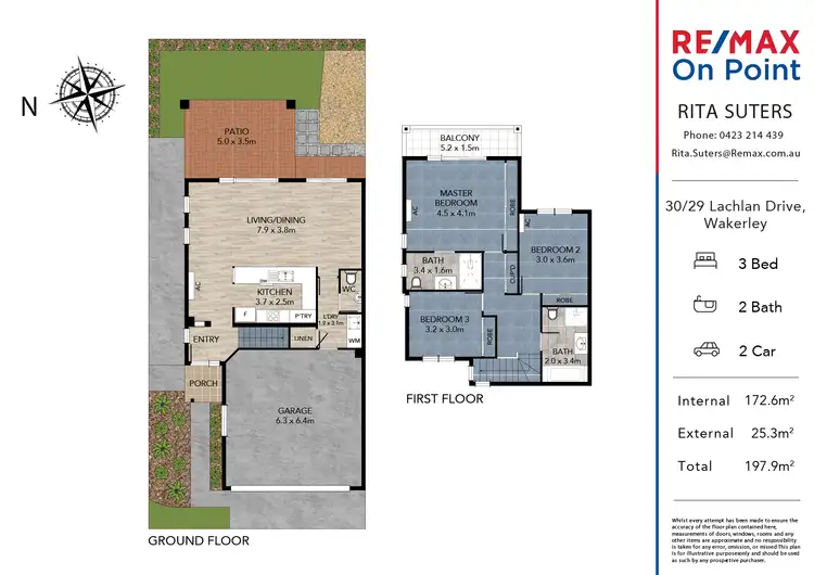 Floorplan of Homely townhouse listing, 30/29 Lachlan Drive, Wakerley QLD 4154