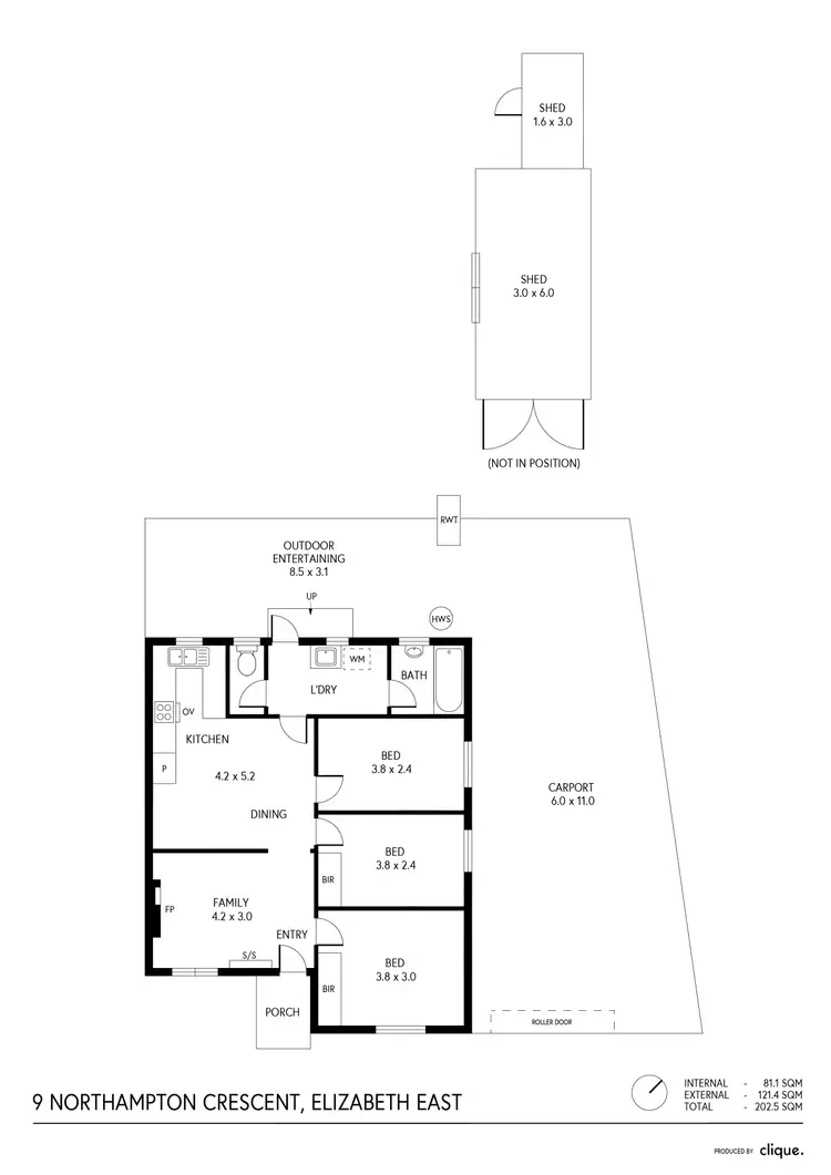 Floorplan of Homely house listing, 9 Northampton Crescent, Elizabeth East SA 5112