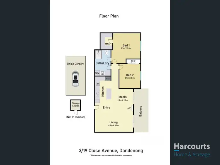 Floorplan of Homely unit listing, 3/19 Close Avenue, Dandenong VIC 3175