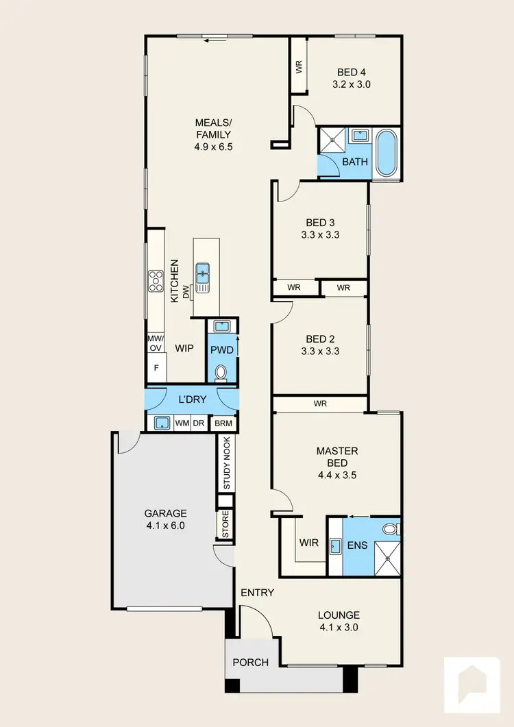 Floorplan of Homely house listing, 6 Burnage Place, Strathtulloh VIC 3338