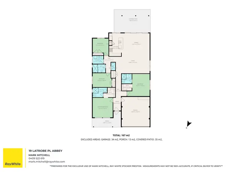Floorplan of Homely house listing, 19 Latrobe Place, Abbey WA 6280