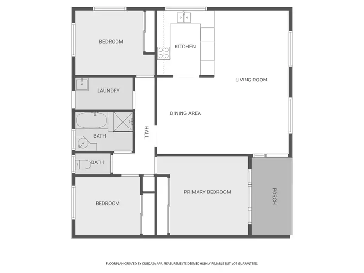 Floorplan of Homely unit listing, 1/46 Marten Street, South Gladstone QLD 4680