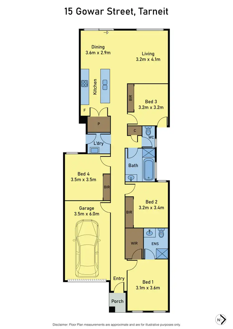 Floorplan of Homely house listing, 15 Gowar Road, Tarneit VIC 3029