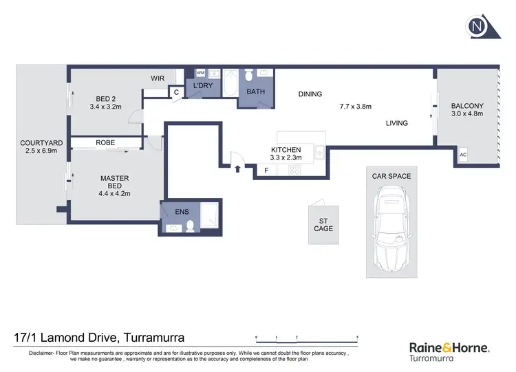 Floorplan of Homely apartment listing, 17/1 Lamond Drive, Turramurra NSW 2074