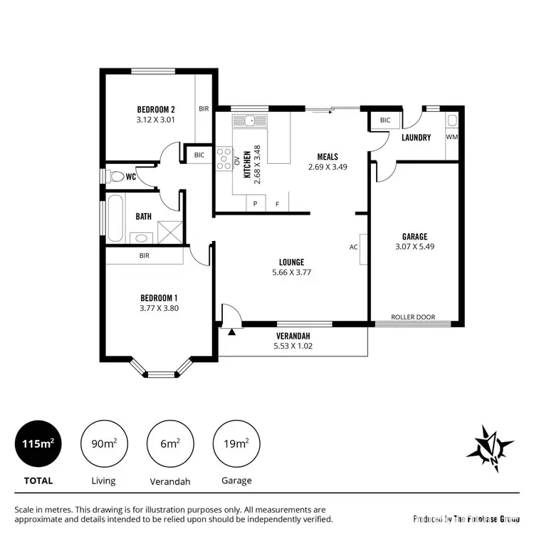 Floorplan of Homely unit listing, 8/51 Corn Street, Old Reynella SA 5161