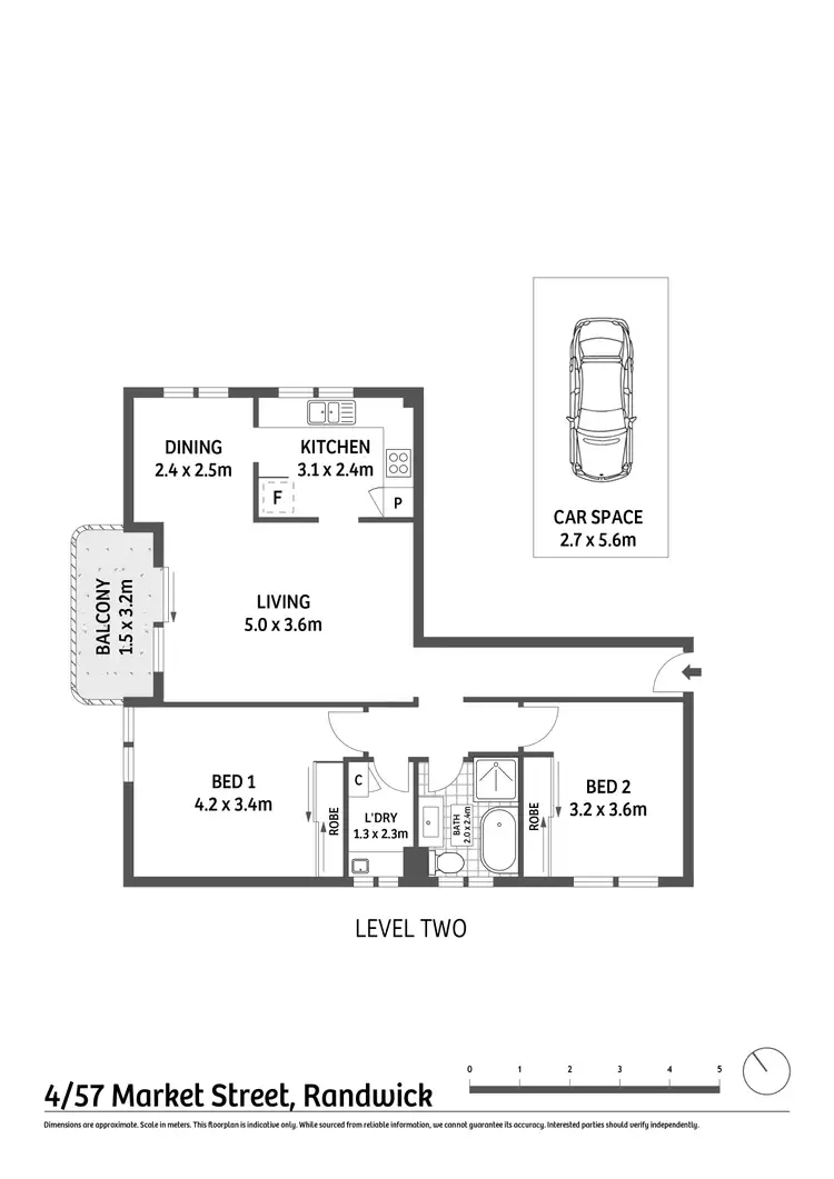 Floorplan of Homely apartment listing, 4/57-61 Market Street, Randwick NSW 2031