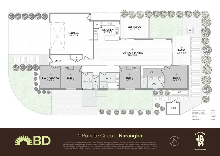 Floorplan of Homely house listing, 2 Rundle Circuit, Narangba QLD 4504