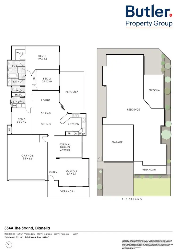 Floorplan of Homely house listing, 354A The Strand, Dianella WA 6059