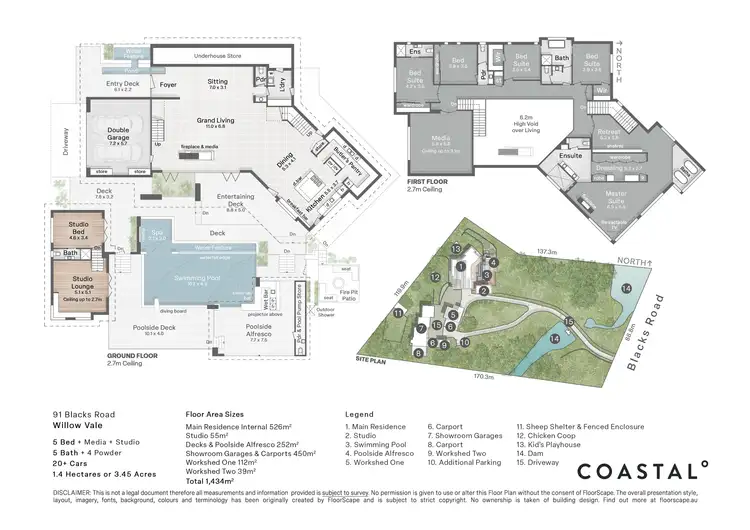 Floorplan of Homely house listing, 91 Blacks Road, Willow Vale QLD 4209