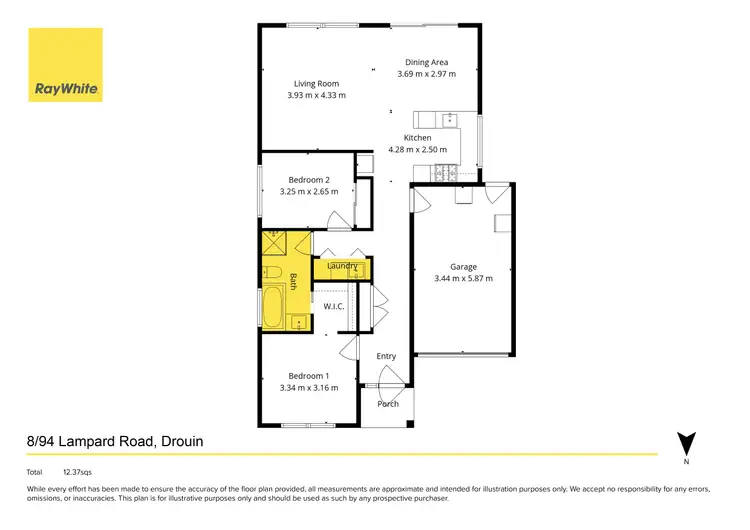 Floorplan of Homely unit listing, 8/94 Lampard Road, Drouin VIC 3818