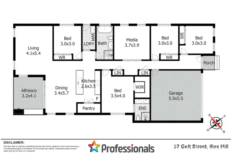 Floorplan of Homely house listing, 37 Gelt Street, Box Hill NSW 2765