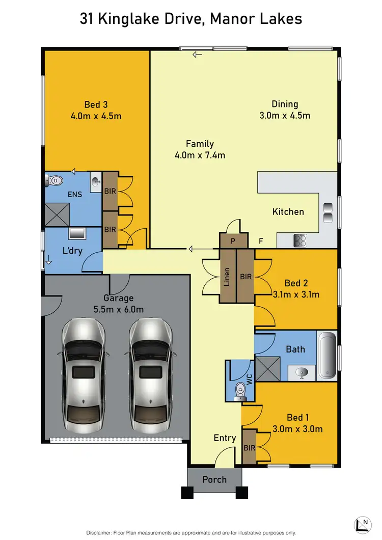 Floorplan of Homely house listing, 31 Kinglake Drive, Manor Lakes VIC 3024
