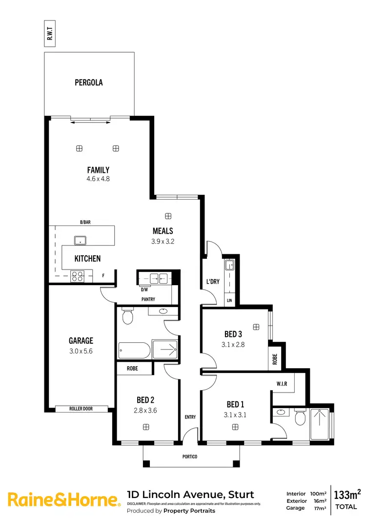 Floorplan of Homely other listing, 1D Lincoln Avenue, Sturt SA 5047