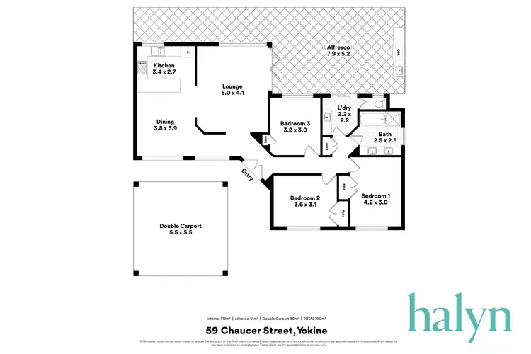 Floorplan of Homely house listing, 59 Chaucer Street, Yokine WA 6060