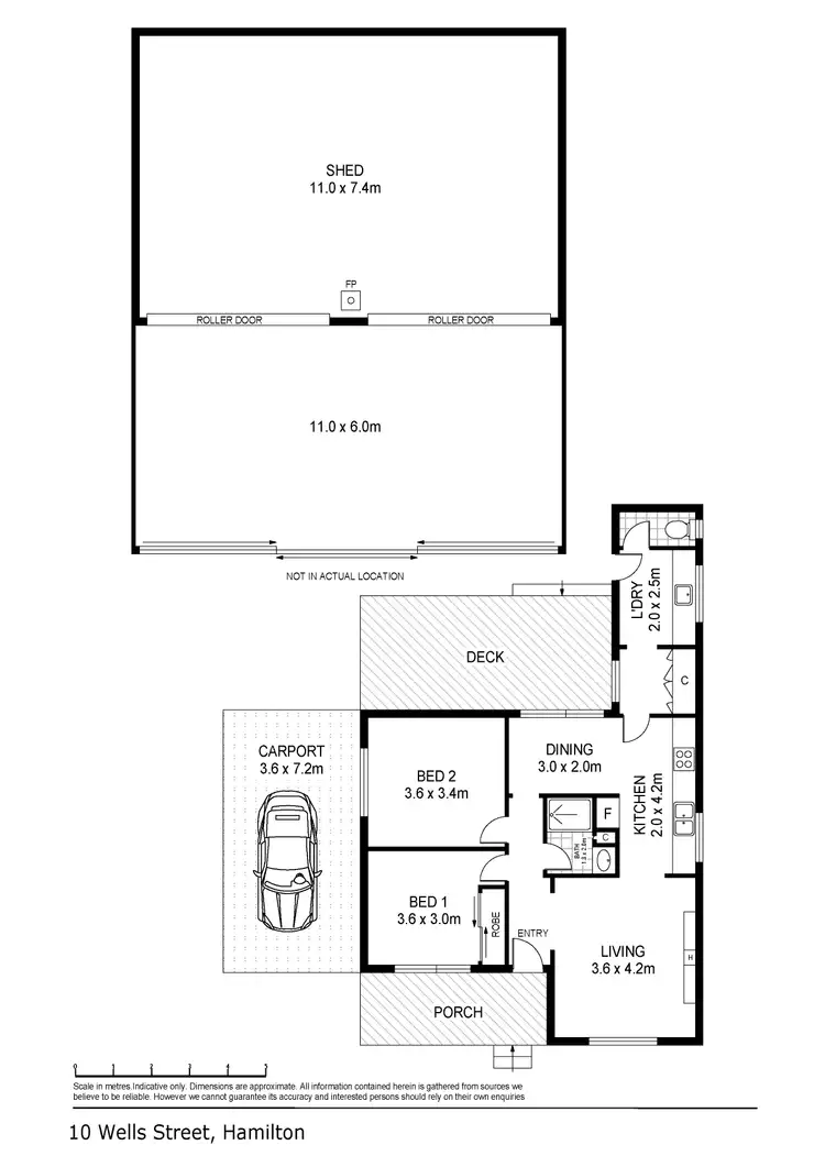 Floorplan of Homely house listing, 10 Wells Street, Hamilton VIC 3300