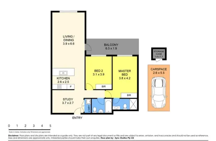 Floorplan of Homely apartment listing, 507/45 Manchester Drive, Schofields NSW 2762
