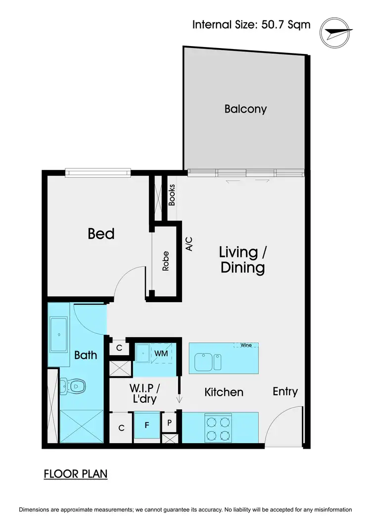 Floorplan of Homely apartment listing, 201/6 Dalgety Street, Oakleigh VIC 3166
