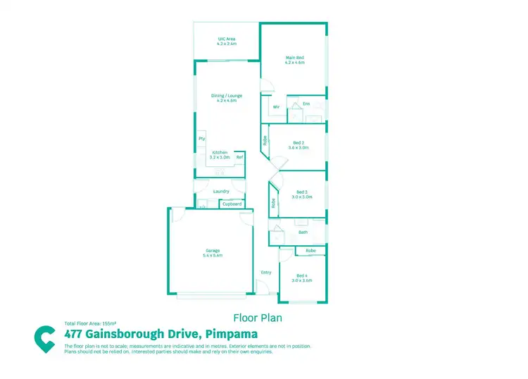 Floorplan of Homely house listing, 477 Gainsborough Drive, Pimpama QLD 4209