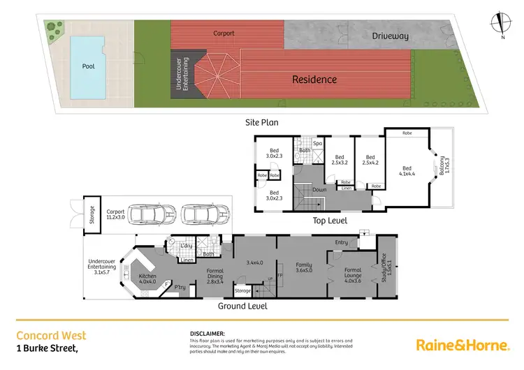Floorplan of Homely house listing, 1 Burke Street, Concord West NSW 2138