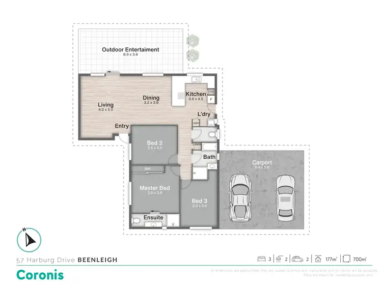 Floorplan of Homely house listing, 57 Harburg Drive, Beenleigh QLD 4207