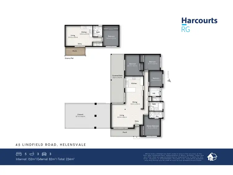 Floorplan of Homely house listing, 45 LINDFIELD RD, Helensvale QLD 4212