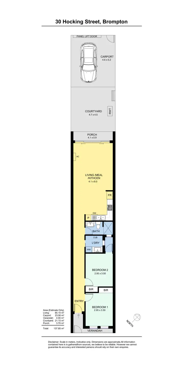 Floorplan of Homely house listing, 30 Hocking Street, Brompton SA 5007