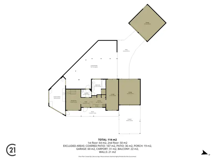 Floorplan of Homely house listing, 21 Darbal Road, Greenfields WA 6210