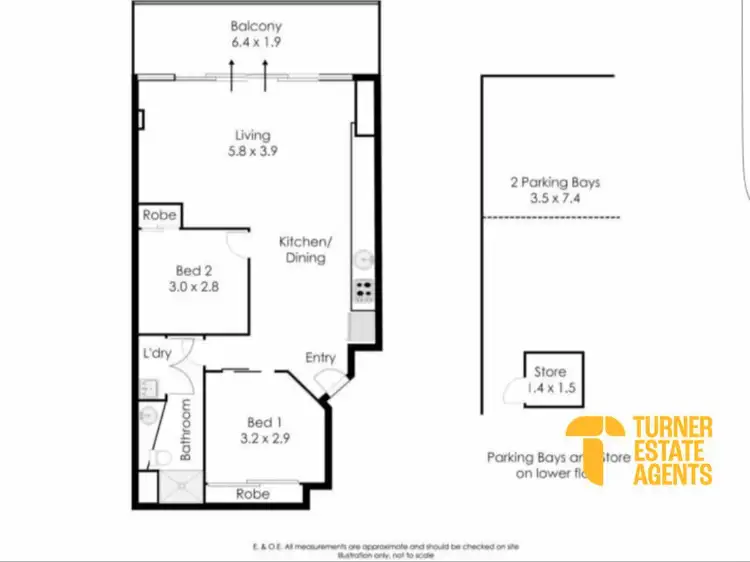 Floorplan of Homely apartment listing, 803/251 Hay Street, East Perth WA 6004
