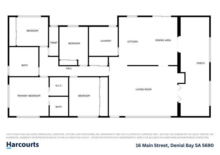 Floorplan of Homely house listing, 16 Main Street, Denial Bay SA 5690