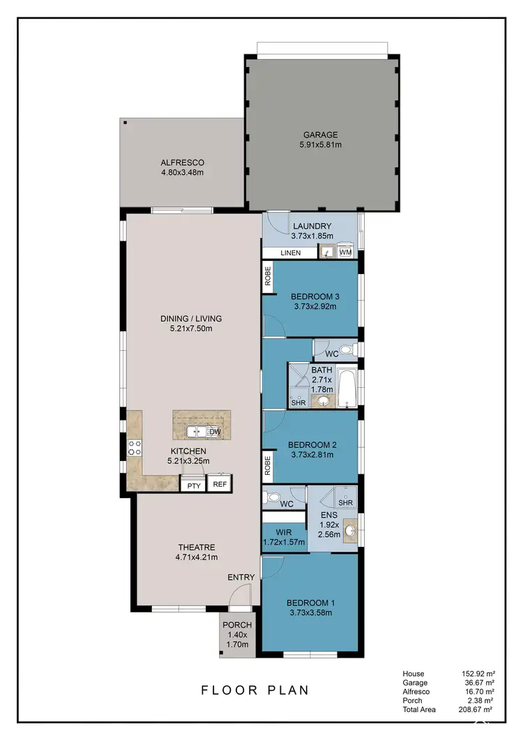 Floorplan of Homely house listing, 10 Nivea Way, Byford WA 6122