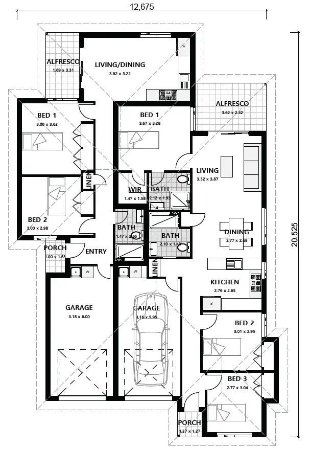 Floorplan of Homely house listing, LOT 1 Walter Street, Thirlmere NSW 2572