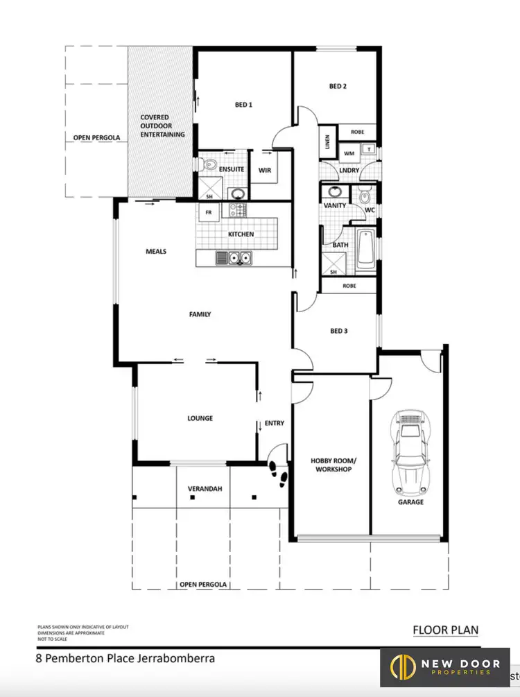 Floorplan of Homely house listing, 8 Pemberton Place, Jerrabomberra NSW 2619