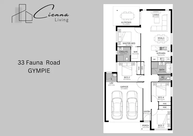 Floorplan of Homely house listing, 33 Fauna Rd, Gympie QLD 4570