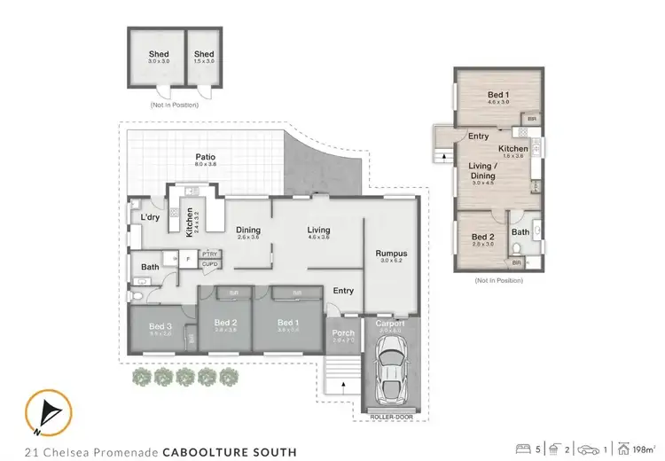 Floorplan of Homely house listing, 21 Chelsea Promenade, Caboolture South QLD 4510