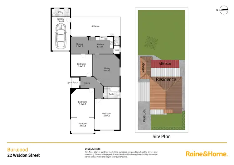 Floorplan of Homely house listing, 22 Weldon Street, Burwood NSW 2134