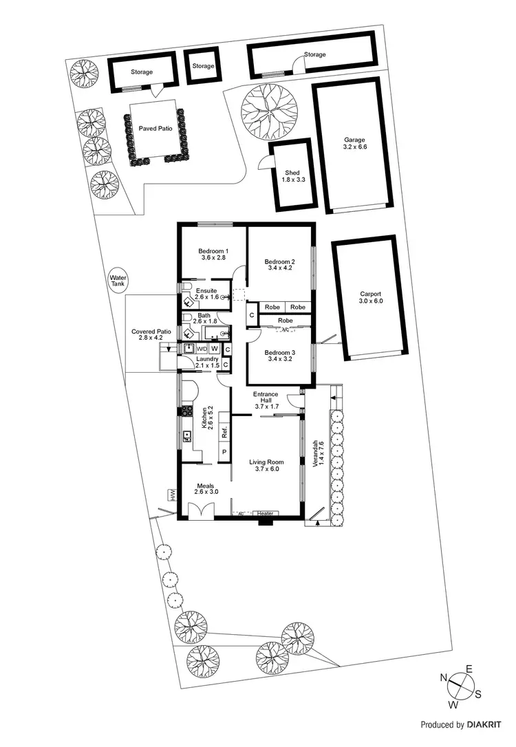 Floorplan of Homely house listing, 1 Sutton Street, Chelsea Heights VIC 3196