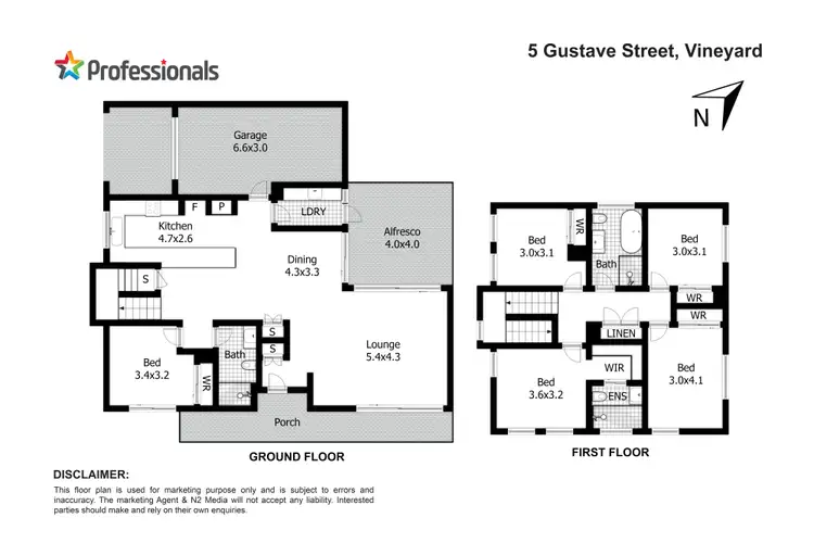 Floorplan of Homely house listing, 5 Gustave Street (Vineyard), Box Hill NSW 2765