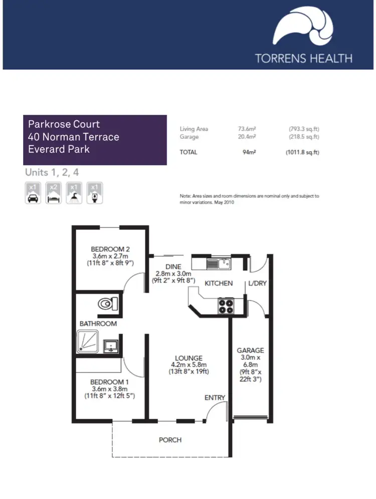 Floorplan of Homely retirement listing, 40 Norman Terrace, Everard Park SA 5035