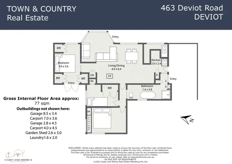 Floorplan of Homely house listing, 463 Deviot Road, Deviot TAS 7275