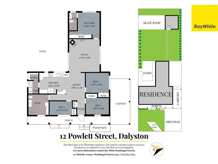 Floorplan of Homely house listing, 12 Powlett Street, Dalyston VIC 3992