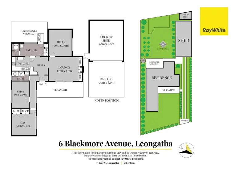Floorplan of Homely house listing, 6 Blackmore Avenue, Leongatha VIC 3953
